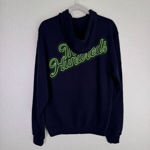 The Hundreds Hoodie Men Small Slant Logo Pullover Sweater Streetwear Skate Blue
